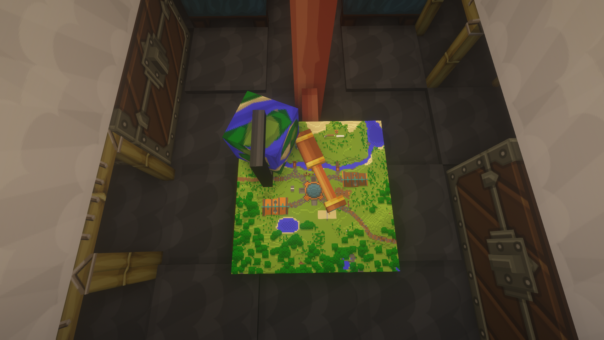 Eine Karte gibt es sogar auch